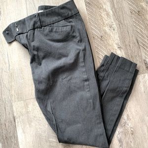 LOFT Skinny Ankle Pants in dark gray